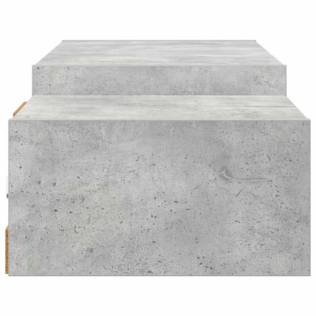 Mobile TV da Parete A parete Grigio Cemento 140 x 28 x 21 cm 8006000
