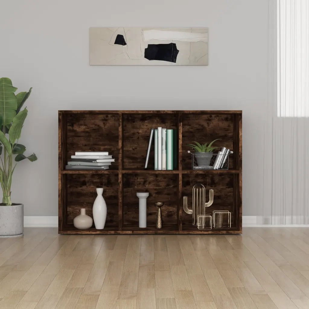 Libreria/Credenza Rovere Fumo 66x30x98 cm in Legno Multistrato 815294