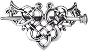 Clip per capelli con chiusura a nodi celtici - accessorio per capelli per donne e ragazze - robusto e duraturo - tocco elegante - clip per capelli