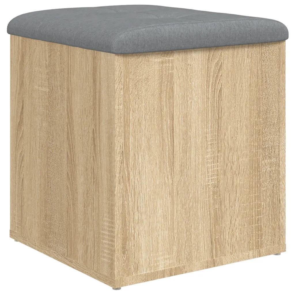 Panca Contenitore Rovere Sonoma 42x42x45 cm Legno Agglomerato