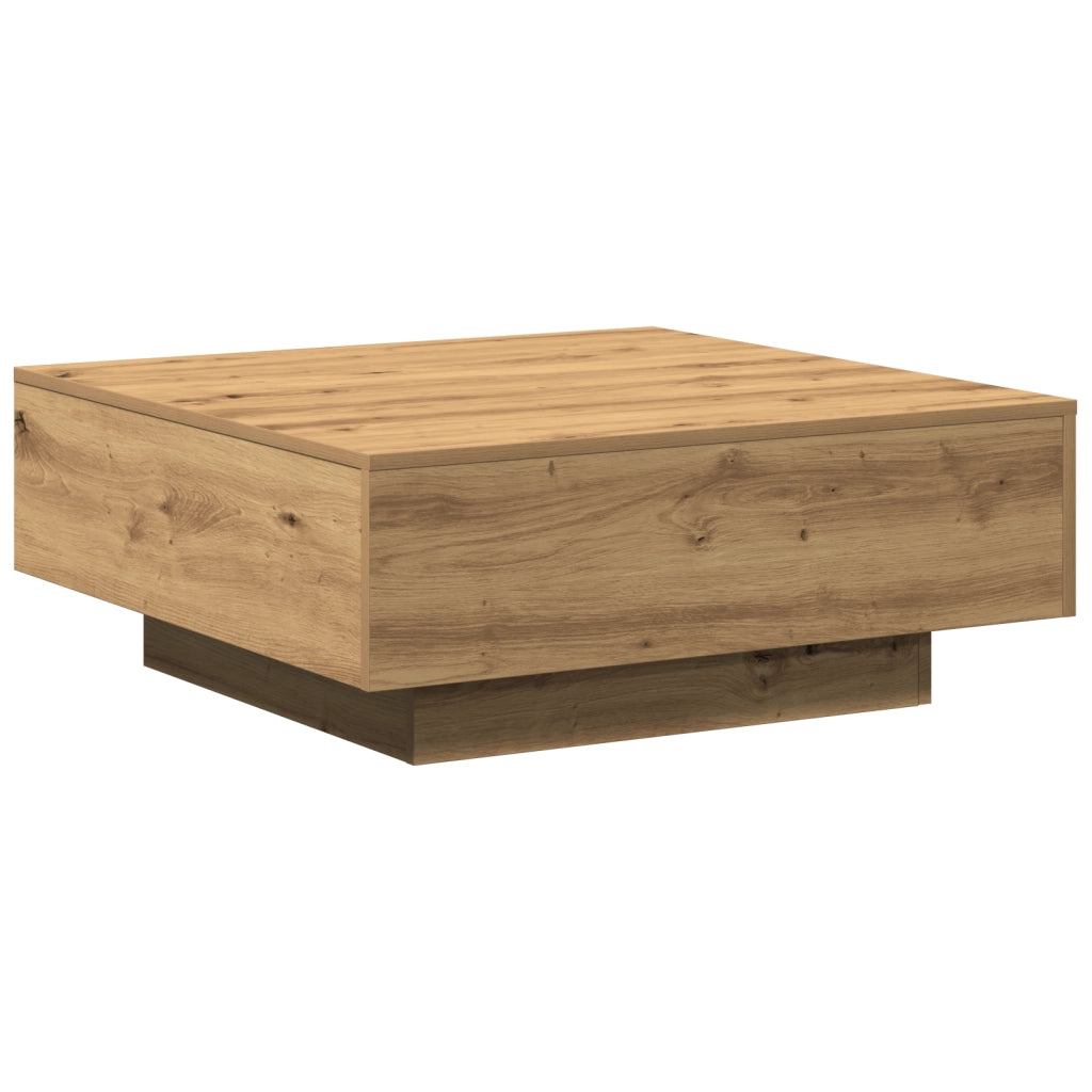 Tavolino da caffÃ¨ Rovere Artigianale 80x80x31 cm Legno massello