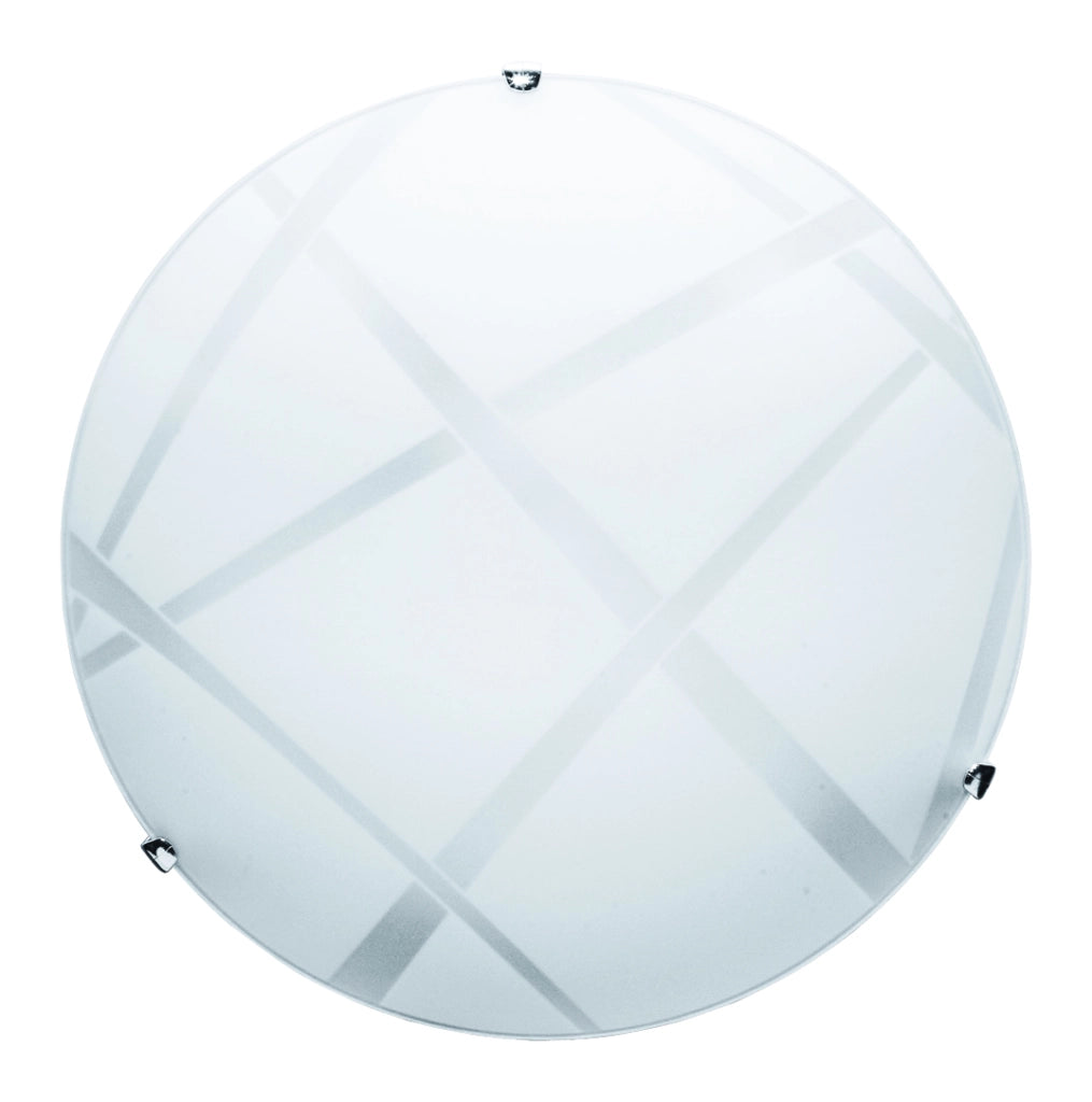 DARIO LAMPADA PLAFONIERA DA SOFFITTO E27 2 LUCI 40CM BIANCA
