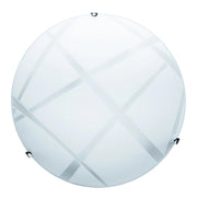 DARIO LAMPADA PLAFONIERA DA SOFFITTO E27 2 LUCI 40CM BIANCA