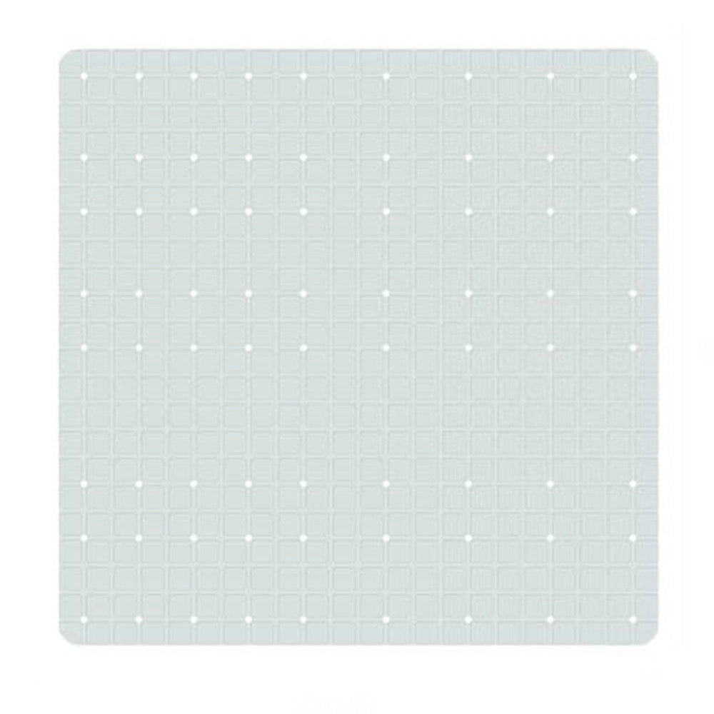 Trade Shop - Tappeto Bianco Tappetino Pvc Antiscivolo Per Vasca Bagno Doccia 52 X 52 Cm 79762 -