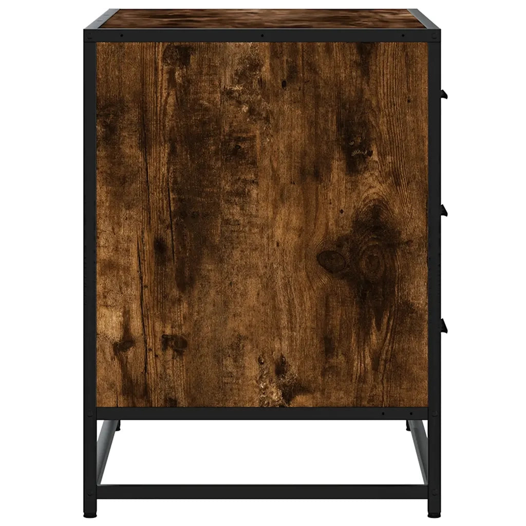 vidaXL Cassettiera Rovere Fumo 70x41x56 cm in Legno Multistrato