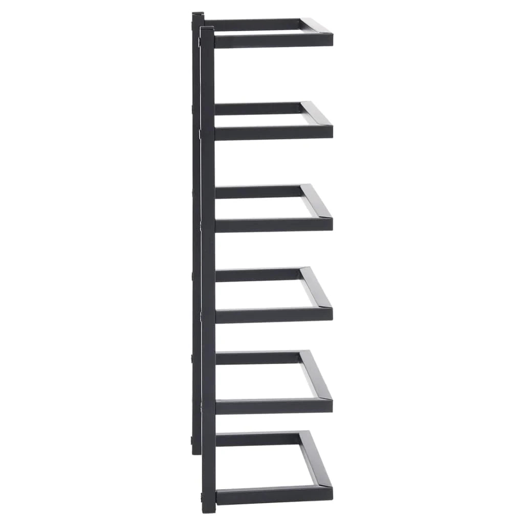 Portasciugamani standard a scaletta per bagno 48 cm acciaio nero 02_0001646