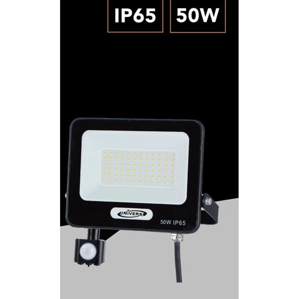 Trade Shop - Faretto Led 50w Con Sensore Movimento Proiettore Da Esterno Luce 6500k Ip65 Ek05-sen-50 -