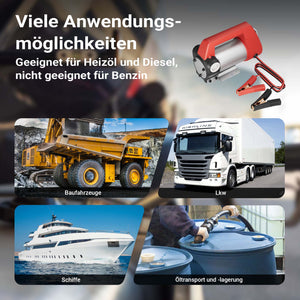 Pompa autoadescante per trasferimento diesel gasolio 12V / 160W 40 l/min