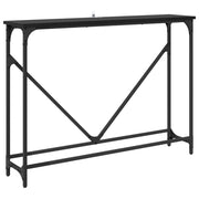 Tavolo Consolle | Tavolo d'Ingresso Rovere Nero 102 x 23 x 75 cm Legno multistrato