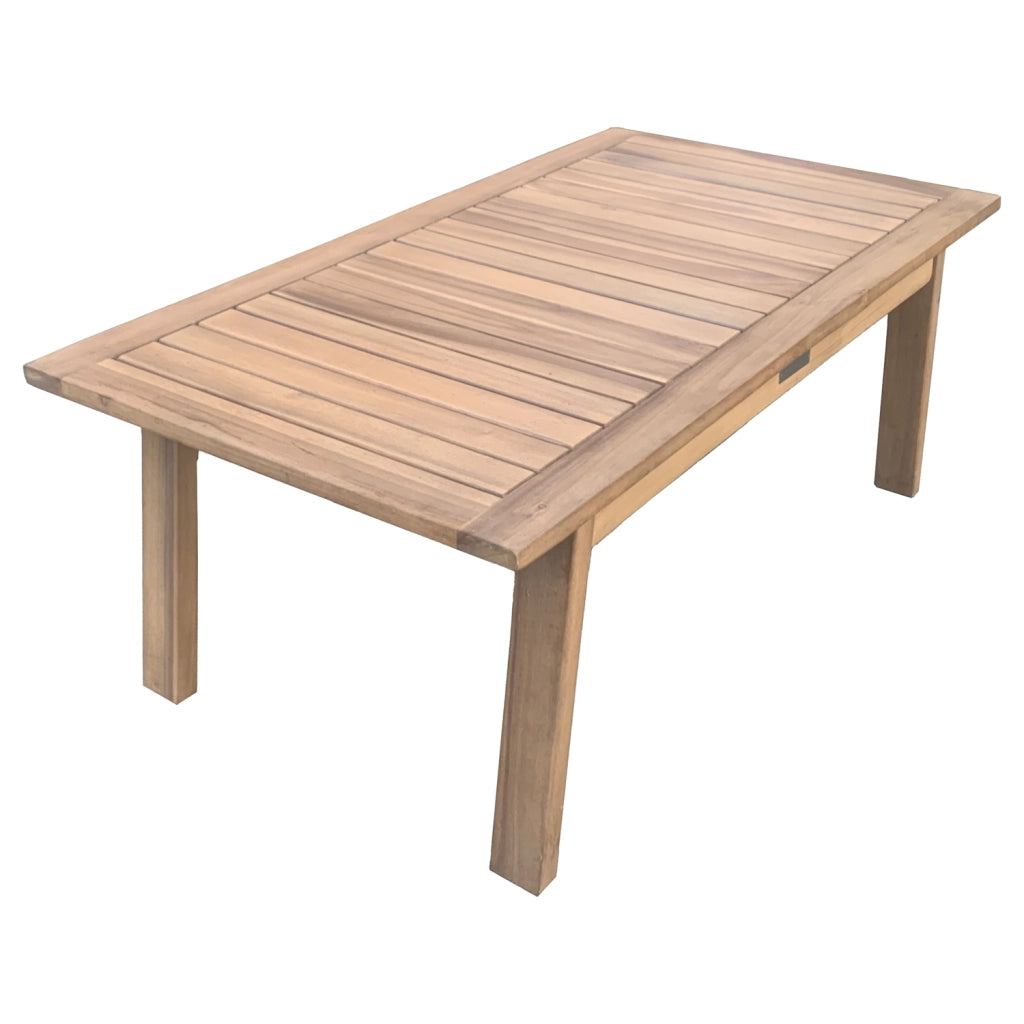 Set di mobili da giardino in acacia GILI 4 posti - cuscini grigi