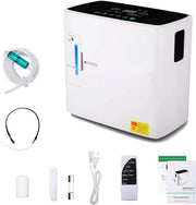 Concentratore di ossigeno - 90% alta purezza 1-8 l/min, generatore di ossigeno O2 con telecomando per uso domestico, DE-1S