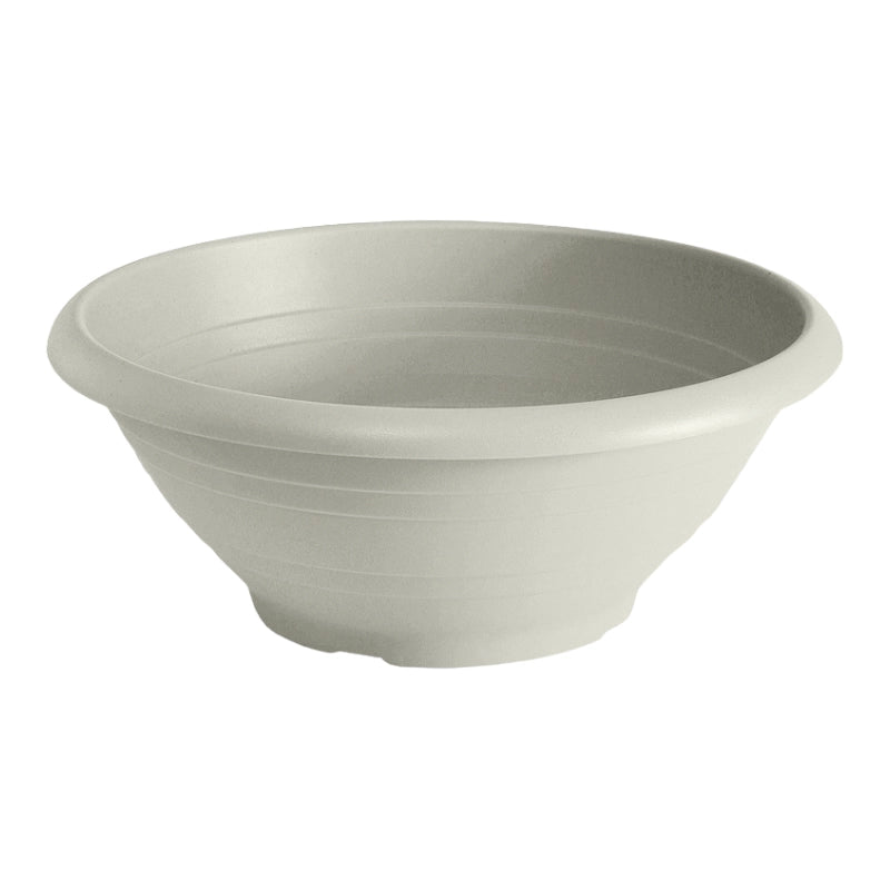 CIOTOLA CAMPANA diam. 25 in plastica VASO BASSO FOTO REALE Veca MADE IN ITALY Color: BIANCO