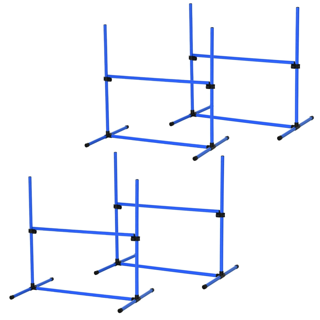 Set 4 Ostacoli Agility per Cani ¨C zephmum ¨C Professionale con Sacchetto Trasporto