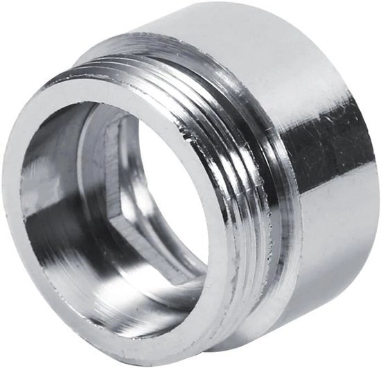 Adattatore metallico 20 mm - 22 mm per risparmio d'acqua e connessione cucina e bagno