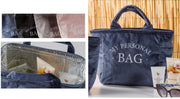 Borsa in velluto vichy interno con pulizia facile 33 x 11 x 22 cm