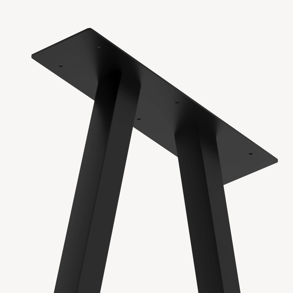 Set di 2 Gambe Heustreu per Mobili Fai da Te - Altezza 45 cm - Acciaio Nero [en.casa]