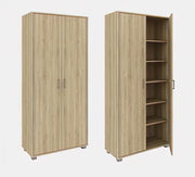 Mobile Armadio salvaspazio 2 ante arredo casa moderno 78x35x170H COLORE: MARRONE