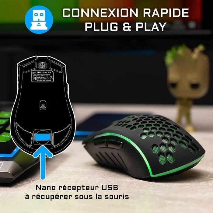 Pacchetto giochi wireless - Tastiera + mouse - Francese