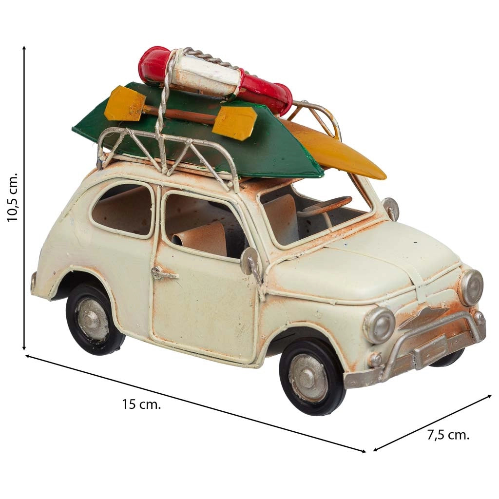 Auto in metallo marrone 15x7,5x10,5h