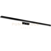 APPLIQUE LED LANCER NERO FISSAGGIO PARETE E SPECCHIO 13W 1000LM 3000K IP54 75x9x4CM