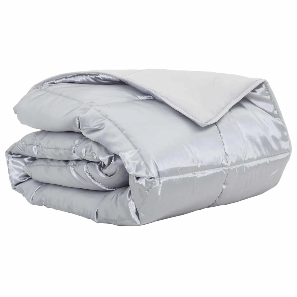 Duvet Estivo Argento 240 x 260 cm Satin e Micropile