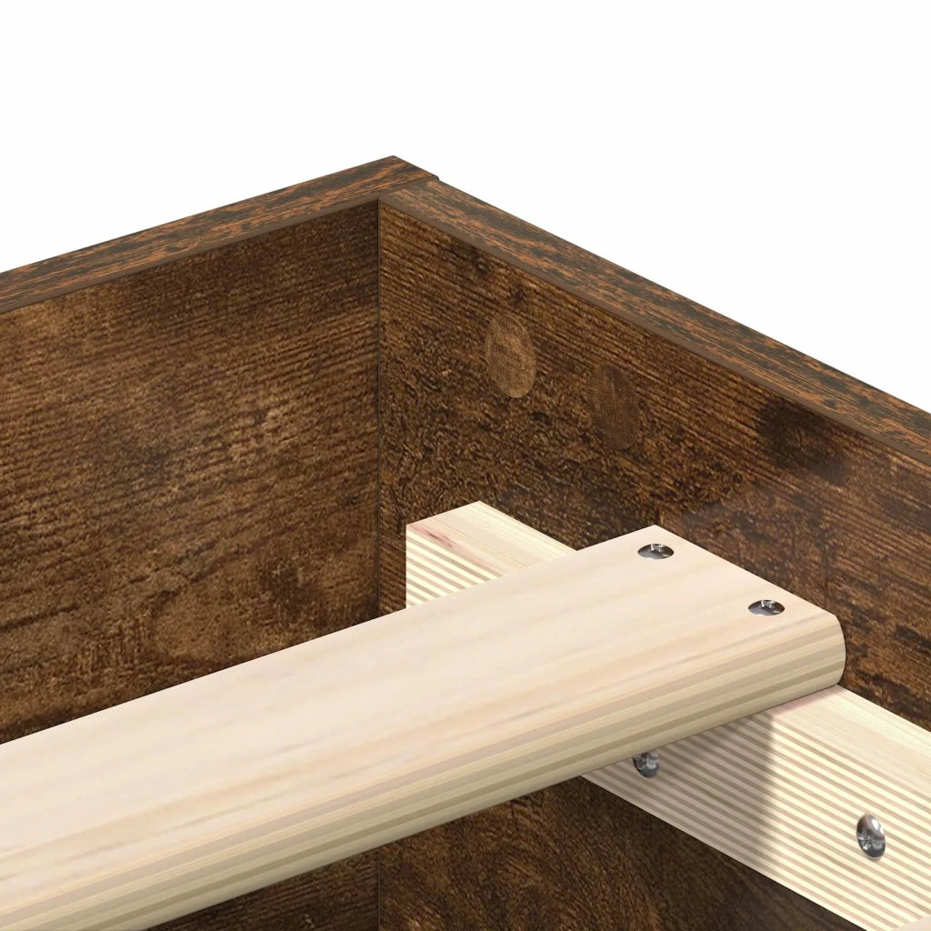 Struttura del letto Rovere Fumo Legno ingegnerizzato 8009061