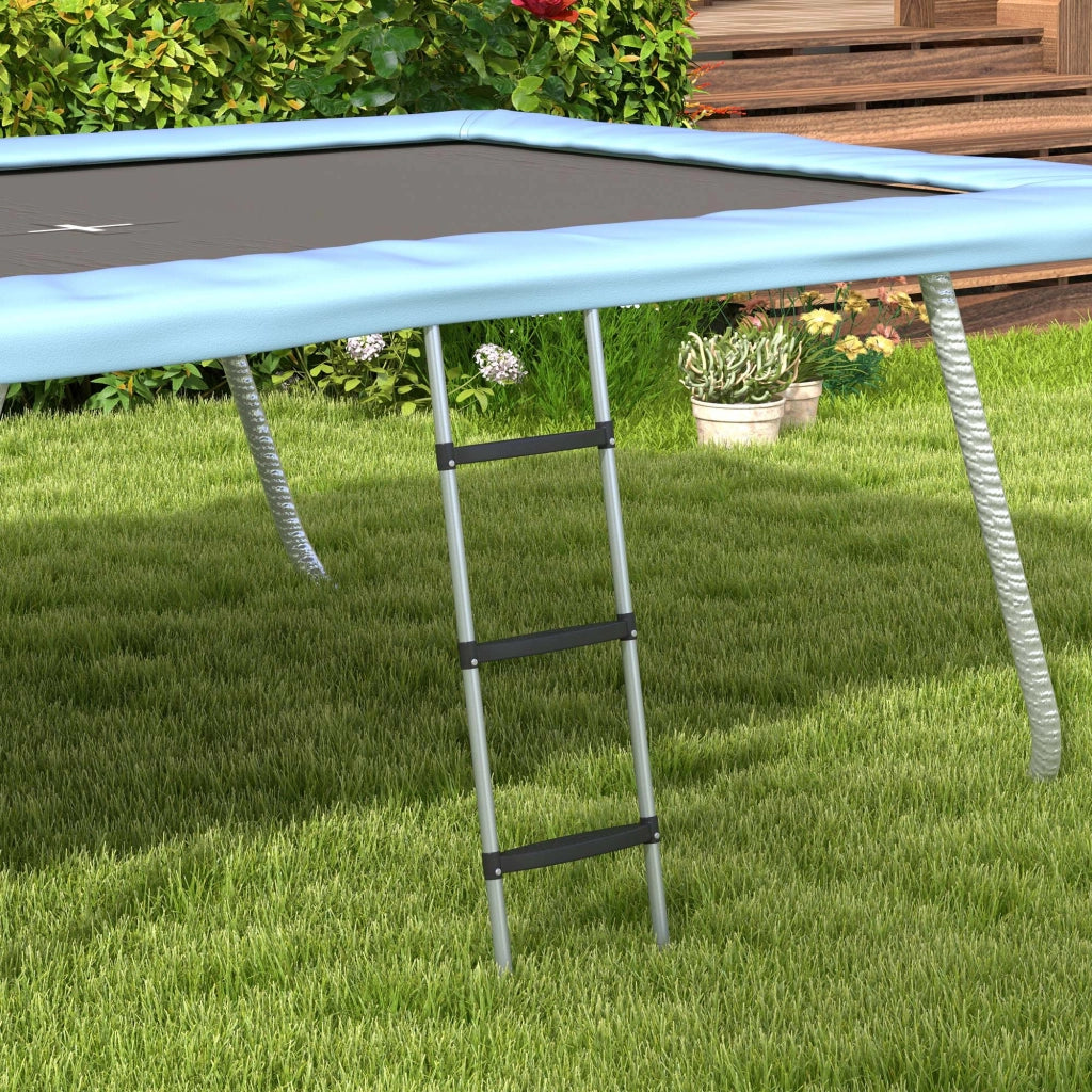 Scala Letto 3 Gradini ¨C Zephmum ¨C Argento 110x32 cm