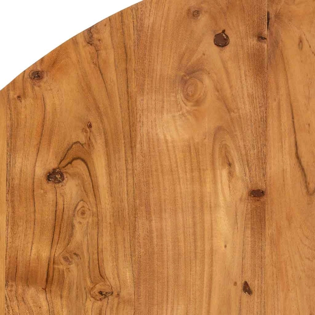 Tavolo da pranzo in legno marrone chiaro 150x150x77h cm