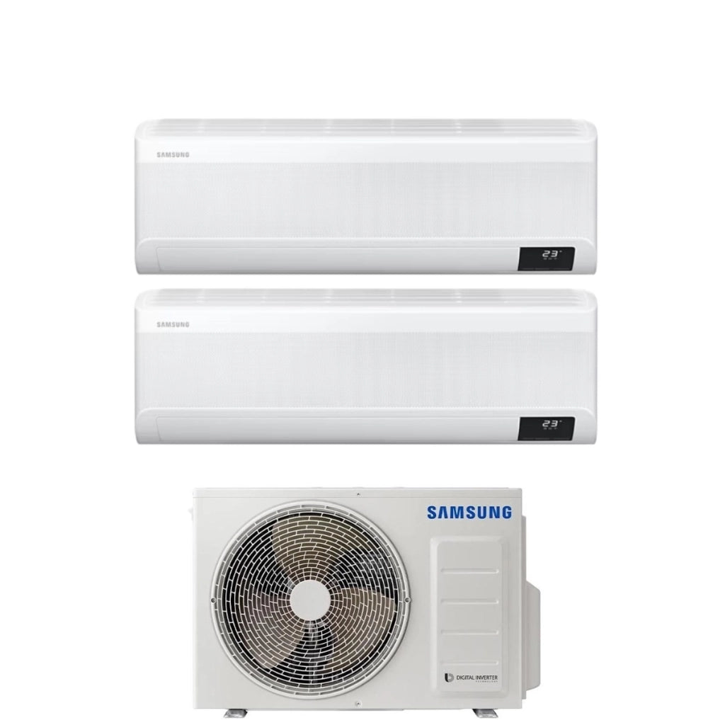 Condizionatore Samsung Dual Split WINDFREE AVANT 12+12 con AJ050TXJ2KG R-32 Wi-Fi Integrato