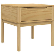 Tavolo per Lampada FLORO 55x55x54 cm Marrone Cera Legno di Pino CFW8782809