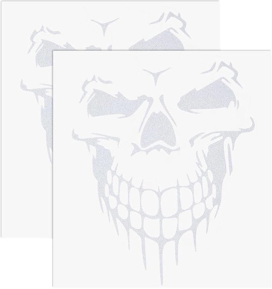Sticker Riflettente - Accessori Auto - Avviso di Sicurezza - Adesivo Autoadesivo - 2 Pezzi - Dimensione 18 x 16 cm