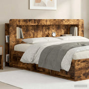 Testata del letto Rovere Fumo Legno ingegnerizzato