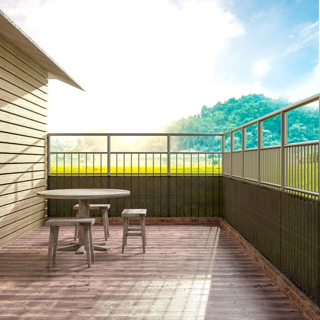 Recinzione Copertura per Balcone Frangivista e Rete Ombreggiante Frangivento per Giardino Esterno in HDPE 1,8x20m Antracite