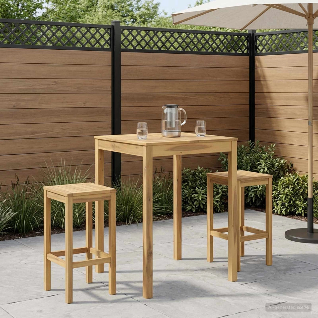 Tavolo Bar da Giardino Bianco 80 x 80,5 x 105 cm 901720