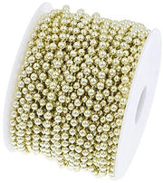 Cordone decorativo a perle 20m/rol - Slinga per perle - Slinga decorativa a perle - Accessorio per matrimoni e feste - Leggero e resistente - Slinga per perle in plastica durevole - Slinga per decorazioni