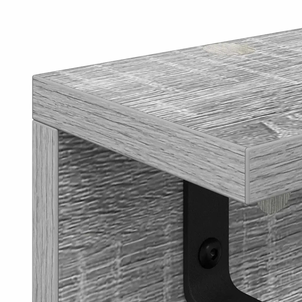 Appendiabiti a muro Grigio Sonoma 100 x 10,5 x 10,5 cm CFW6408289