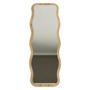 Bissone, Specchio Forma Rettangolare, 50x160h cm Marrone Rovere