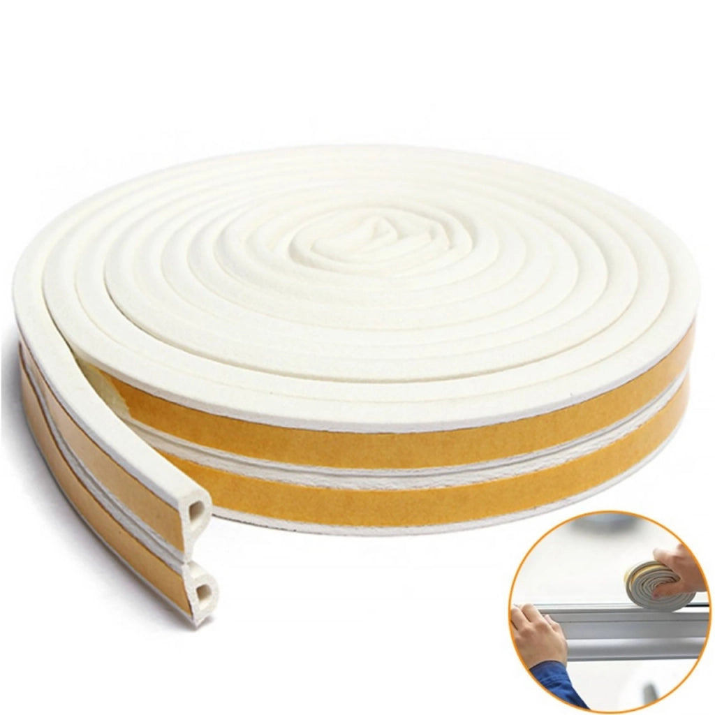 Striscia Sigillante Autoadesiva Tipo P 9x6mm – Protezione Universale per Finestre e Porte