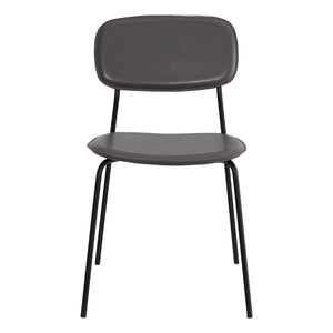 Set 4 Sedie 56,5x49x80,5 cm in PVC Hani Grigie