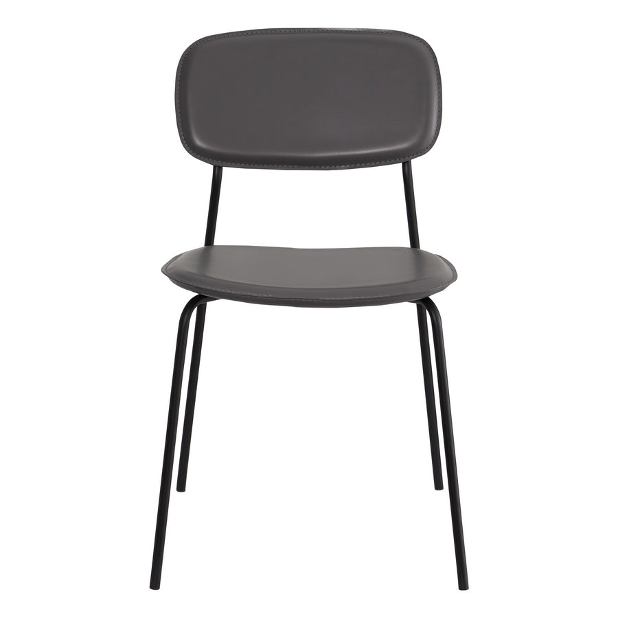 Set 4 Sedie 56,5x49x80,5 cm in PVC Hani Grigie