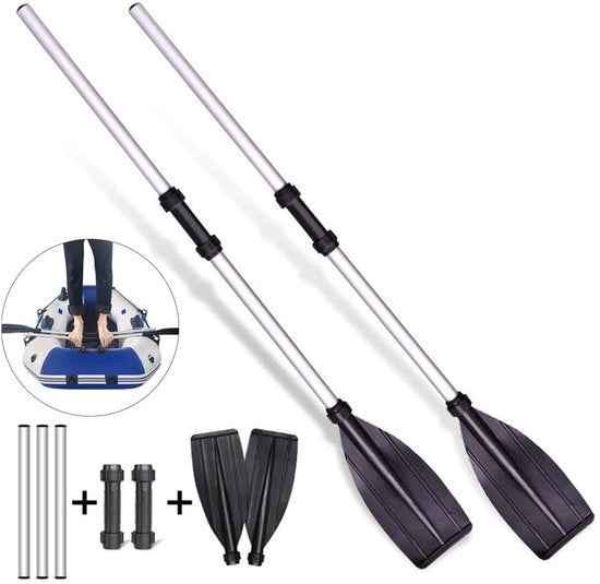 Pedale per Barche 2 in 1 - Pedale Telescopiche - Pedale Rimosibili - Lunghezza 126 cm - Materiale Legero/ABS - Testa a Ghiaccio Ribassata - Pedale per Barche
