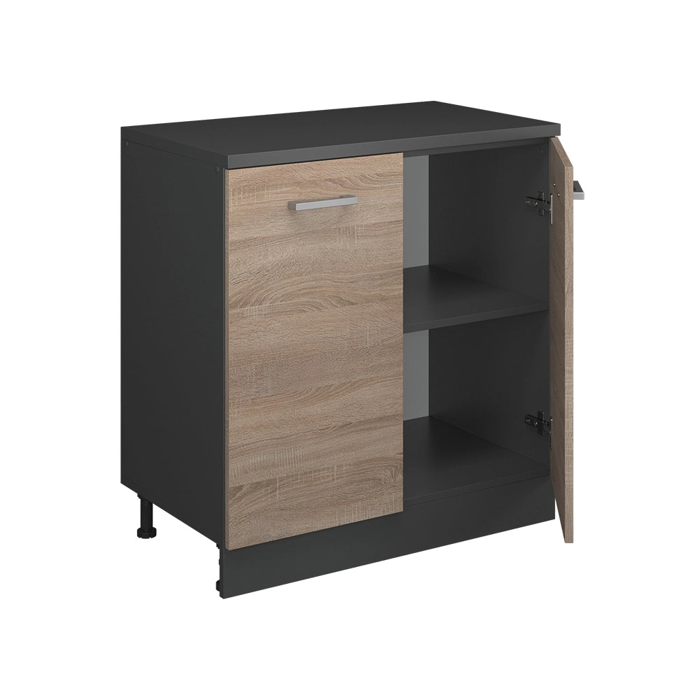 Mobile per mansarda Rion Sonoma/Antracite 80 x 83.8 cm senza inclinazione con 2 ante Vicco