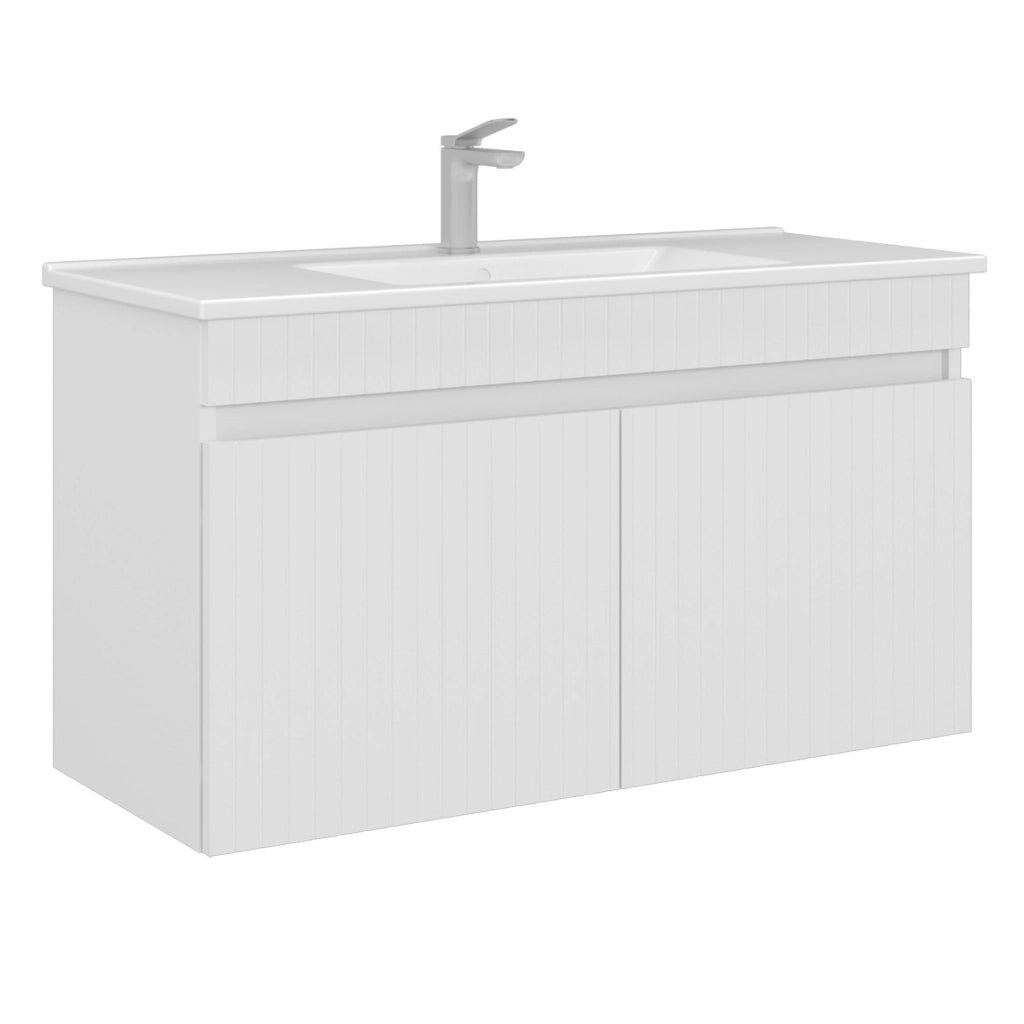 Mobile lavabo "Tivoli 100" - 100 x 45 x 57 cm - Bianco opaco