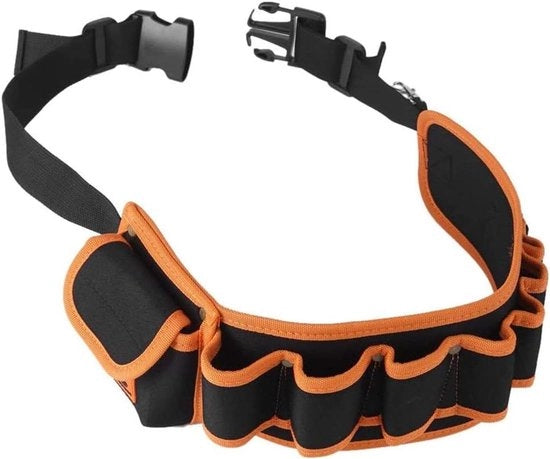 Tas da Cintura Multifunzione con Rullo Regolabile per Elettricisti con Riparo Multi-Scatola e Manubrio Portatile