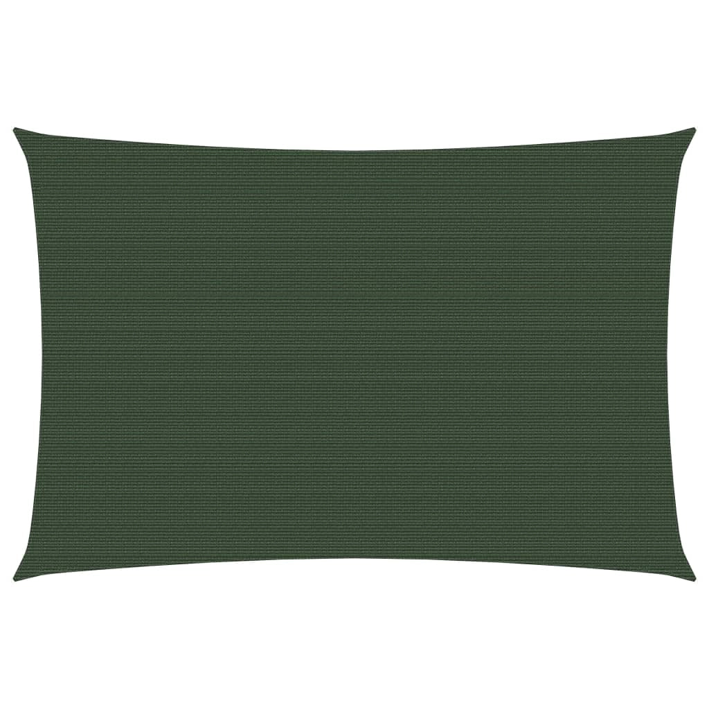 Vela ombreggiante/ombrellone 160 g/m² HDPE 3,5 x 4,5 m verde scuro 02_0009416