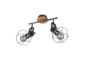 Faretto da Interno  E27 in Metallo Argento Anticato