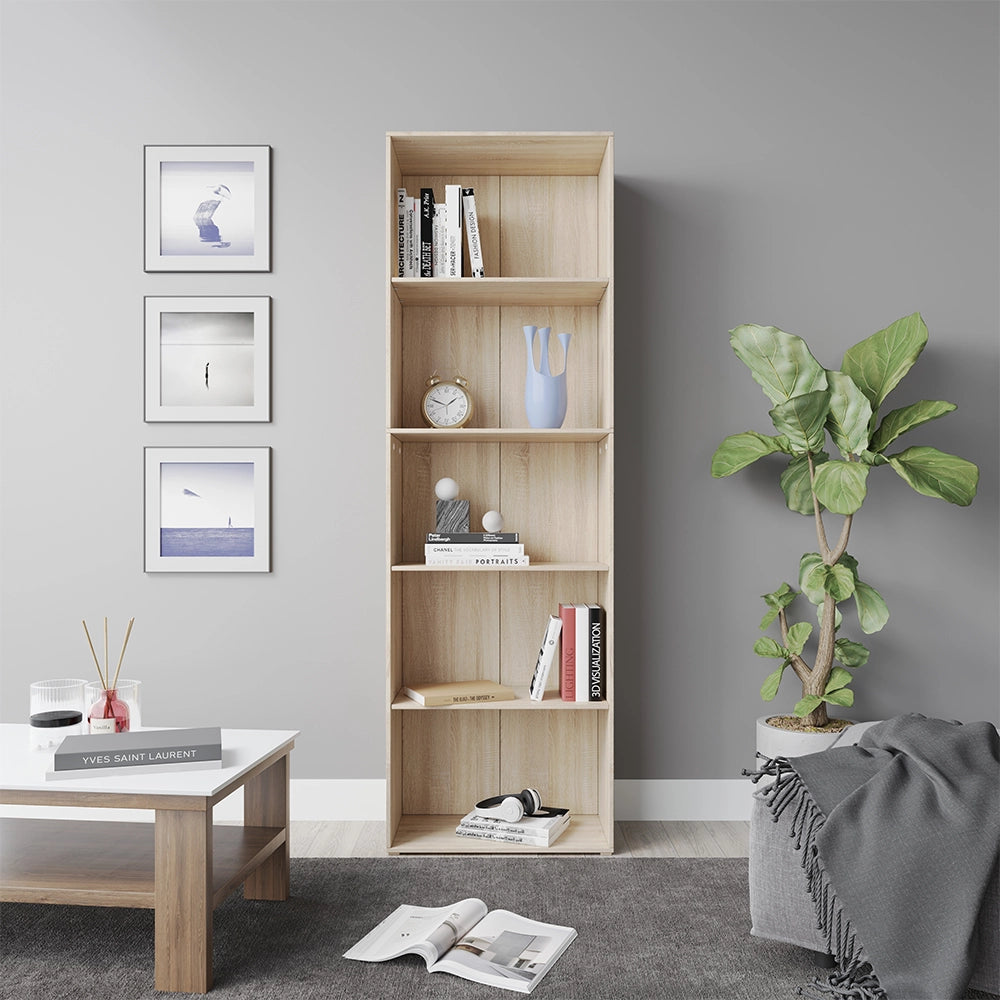 Vicco Libreria Sonoma 60 x 190 cm con 5 scomparti
