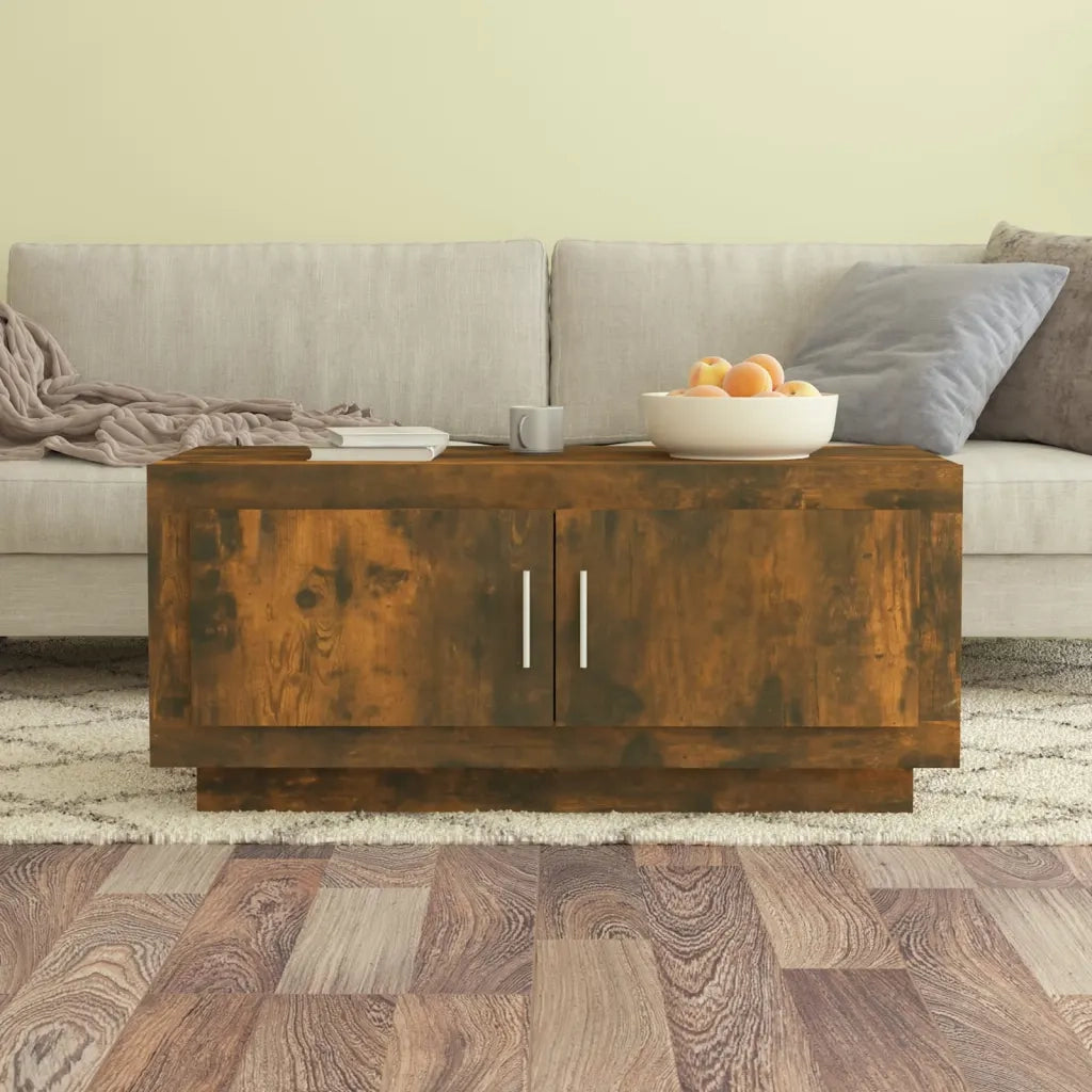 Tavolino da salotto | Tavolino da caff¨¨ | Tavolino da Soggiorno Rovere Fumo 102x50x45 cm Legno Multistrato