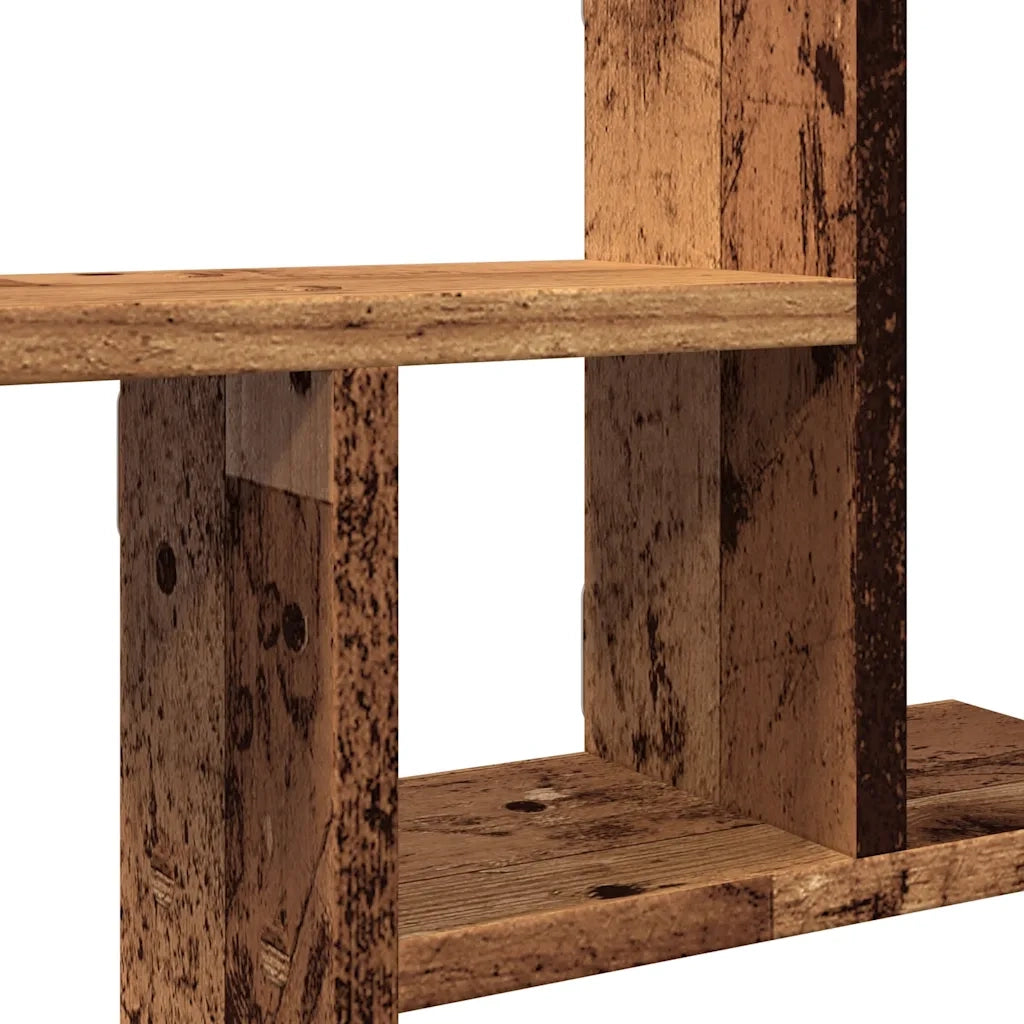 2 pz Mensole da Parete | Scaffali a Parete | Ripiano a parete Legno Vecchio 50x12x50 cm in Truciolato