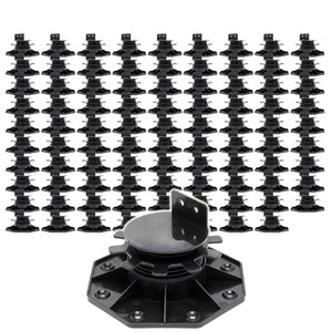 Set 90 supporti per pavimenti galleggianti, Altezza regolabile 33-64mm Max 2700 kg, Piedini Decking